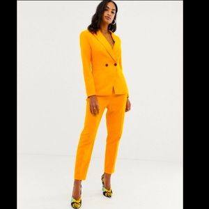 ASOS Orange Pop Pants Suit (Blazer and Pants)